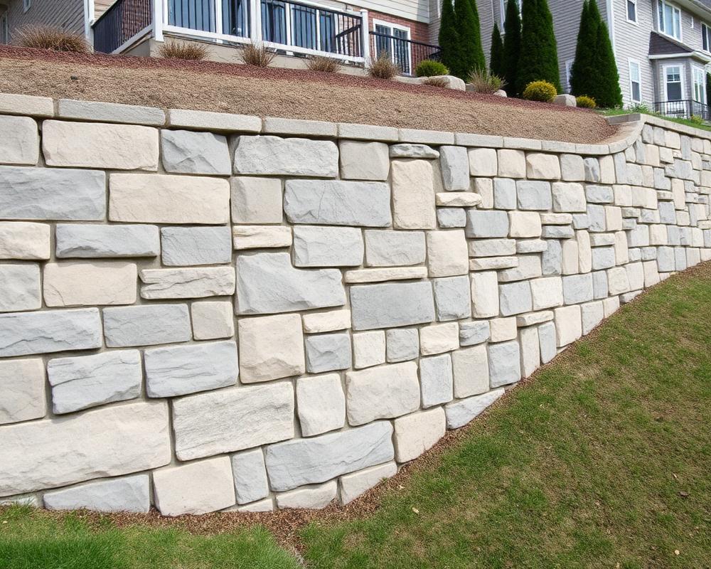 Retaining wall project by SummitStone Works